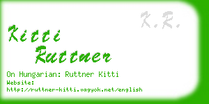 kitti ruttner business card